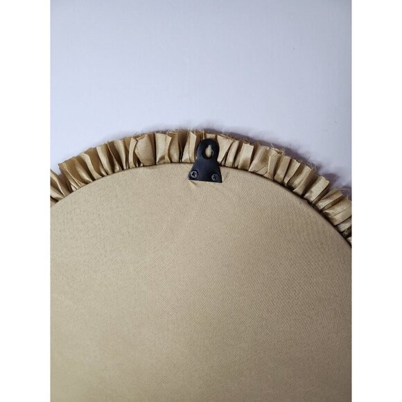 Unique Round Layered Fabric Flower Design Wall Art Hanging Cottagecore Decor - Picture 5 of 6